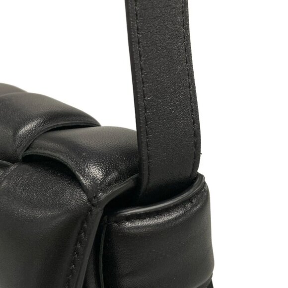 Auth BOTTEGA VENETA Padded Cassette 591970 Black Lambskin - Picture 10 of 16